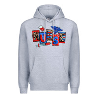 Heather Grey usa nurse Premium Hoodie - RanaPortraitStore