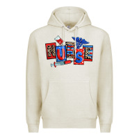 Oatmeal Heather usa nurse Premium Hoodie - RanaPortraitStore
