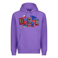Purple usa nurse Premium Hoodie - RanaPortraitStore