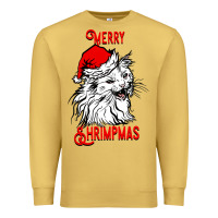 Antique Gold Merry Christmas Cat Premium Sweatshirt - SublimationCraftShop