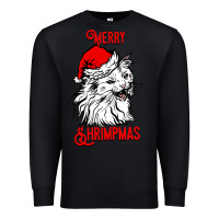Black Merry Christmas Cat Premium Sweatshirt - SublimationCraftShop