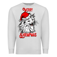 Dove Grey Merry Christmas Cat Premium Sweatshirt - SublimationCraftShop