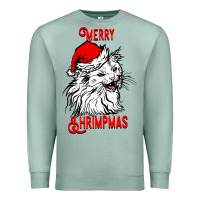 Seafoam Merry Christmas Cat Premium Sweatshirt - SublimationCraftShop
