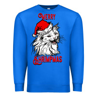 True Royal Merry Christmas Cat Premium Sweatshirt - SublimationCraftShop