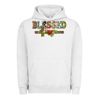 Pigment Lunar Rock blessed and floral cross Urban Hoodie - BarkalooDesign