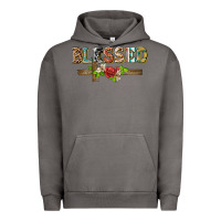 Pigment Tornado blessed and floral cross Urban Hoodie - BarkalooDesign