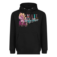 Black nail hustler Heavyweight Hoodie - SublimationCraftShop