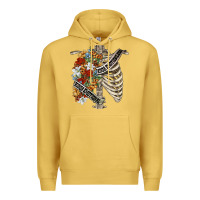 Kinda Emotionless Kinda Emotional Skeleton Chest Premium Hoodie | Teevron