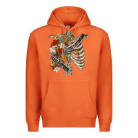 Carrot kinda emotionless kinda emotional skeleton chest Premium Hoodie - FaDigitalArtStudio