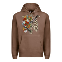Chestnut kinda emotionless kinda emotional skeleton chest Premium Hoodie - FaDigitalArtStudio