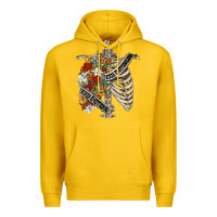 Lemon kinda emotionless kinda emotional skeleton chest Premium Hoodie - FaDigitalArtStudio