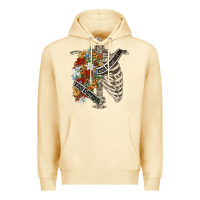 Pina Colada kinda emotionless kinda emotional skeleton chest Premium Hoodie - FaDigitalArtStudio