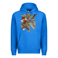 True Royal kinda emotionless kinda emotional skeleton chest Premium Hoodie - FaDigitalArtStudio