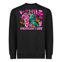Black my first valentine's day dragon Heavyweight Sweatshirt - FaDigitalArtStudio