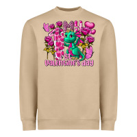 Mushroom my first valentine's day dragon Heavyweight Sweatshirt - FaDigitalArtStudio