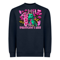 Navy my first valentine's day dragon Heavyweight Sweatshirt - FaDigitalArtStudio