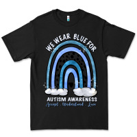 Black we wear blue for autism awareness accept understan Premium Tee - Artiststas
