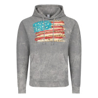 Cloud Rock American flag with leopard Vintage Hoodie - HowdyJamesFarm