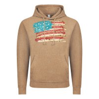 Vintage Coffee American flag with leopard Vintage Hoodie - HowdyJamesFarm