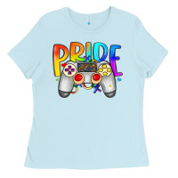 Baby Blue pride gaymer Ladies Tee - Artiststas