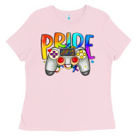 Bubblegum Pink pride gaymer Ladies Tee - Artiststas