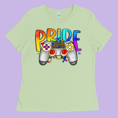 Pride Gaymer Ladies Tee Designed By Artiststas
