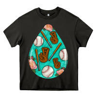 Baseball And Western Roses Teardrop  5 Heavy Core Tee | Teevron