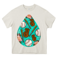 Cream baseball and western roses teardrop  5 Heavy Core Tee - BundleAndBundleShop
