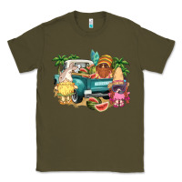 Army Green summer gnomies truck Classic Tee - NancyCooperArtShop