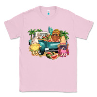 Bubblegum Pink summer gnomies truck Classic Tee - NancyCooperArtShop