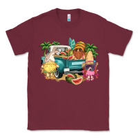 Burgundy summer gnomies truck Classic Tee - NancyCooperArtShop