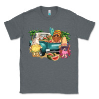 Charcoal Heather summer gnomies truck Classic Tee - NancyCooperArtShop