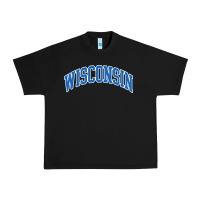 Black wisconsin blue Urban Heavy Tee - lanVoArt