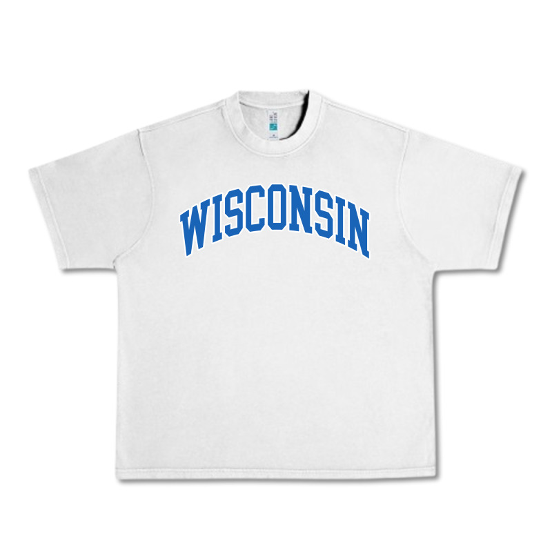 Wisconsin Blue Urban Heavy Tee by lanVoArt | Teevron