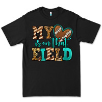 Black my heart is on that field american football Premium Tee - Jasminsmagicworld