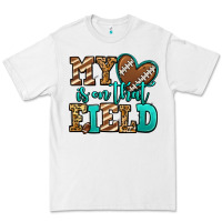White my heart is on that field american football Premium Tee - Jasminsmagicworld