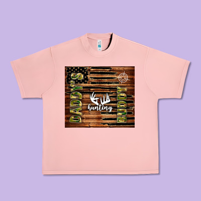 Daddy's Hunting Buddy Urban Heavy Tee Designed By Tumblerdesignbyshophia