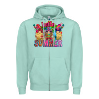 Hello Summer Gnome Zipper Hoodie | Teevron