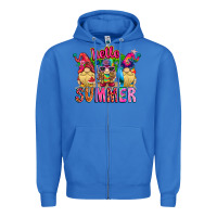 True Royal Hello summer Gnome Zipper Hoodie - CowhideDigitalArt