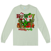 Matcha howdy christmas with cactusses Long Sleeve Tee - CowGirlArtShop