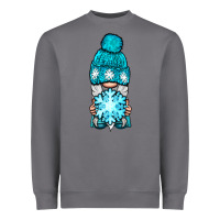 Storm winter gnome with snowflake Heavyweight Sweatshirt - BundleAndBundleShop