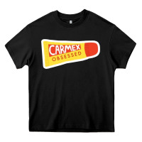 Black carmex obsessed sticker Heavy Core Tee - lanVoArt