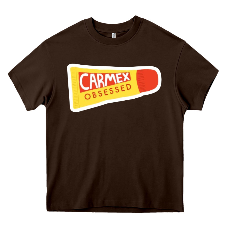 Carmex Obsessed Sticker Heavy Core Tee by lanVoArt | Teevron
