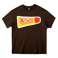 Chocolate Brown carmex obsessed sticker Heavy Core Tee - lanVoArt