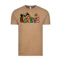 Vintage Coffee christmas believe Vintage Tee - texasbilliewilder