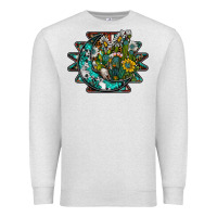 Oatmeal Heather aztec moon Premium Sweatshirt - SublimationCraftShop