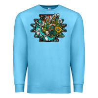 Ocean Blue aztec moon Premium Sweatshirt - SublimationCraftShop