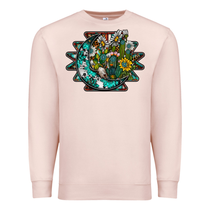 Aztec Moon Premium Sweatshirt by SublimationCraftShop | Teevron