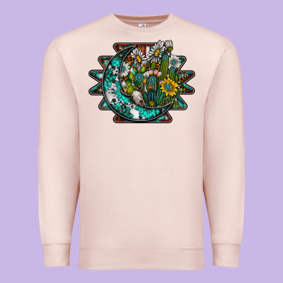 Aztec Moon Premium Sweatshirt Designed By Sublimationcraftshop