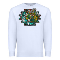 White aztec moon Premium Sweatshirt - SublimationCraftShop